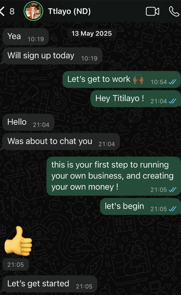 Titilayo sign up